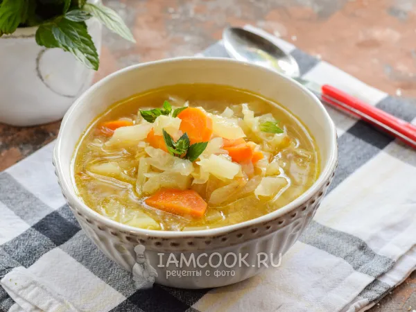 Фото блюда: Суп с капустой и чечевицей