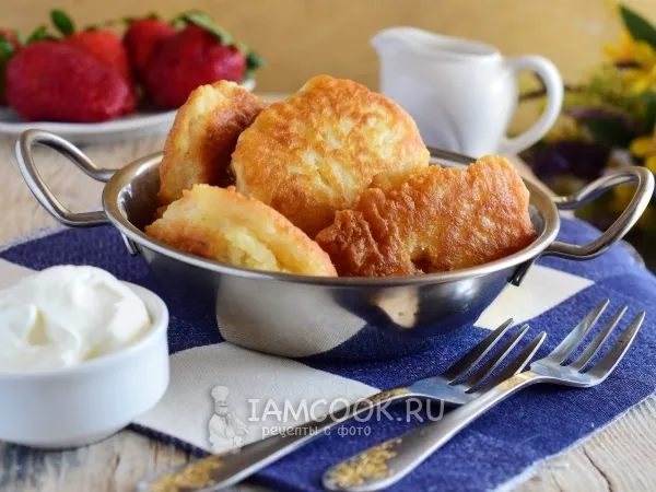 Фото готового блюда: Оладьи на майонезе