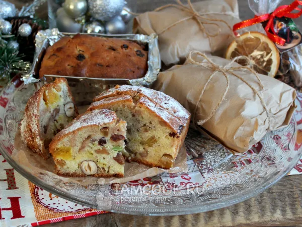 Фото блюда: Рождественский марципановый кекс