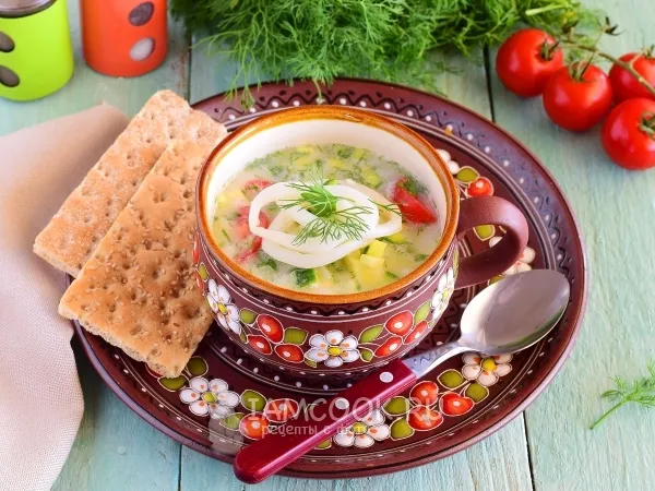 Фото готового блюда: Средиземноморская окрошка