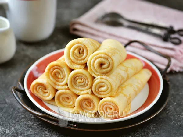 Фото блюда: Блины на кефире с крахмалом