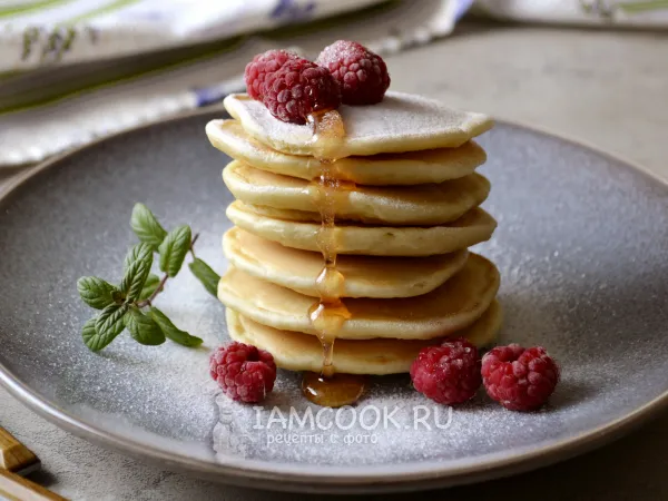 Фото готового блюда: Панкейки на молоке с разрыхлителем