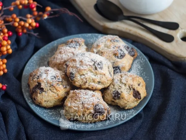 Фото готового блюда: Банановое печенье с шоколадом