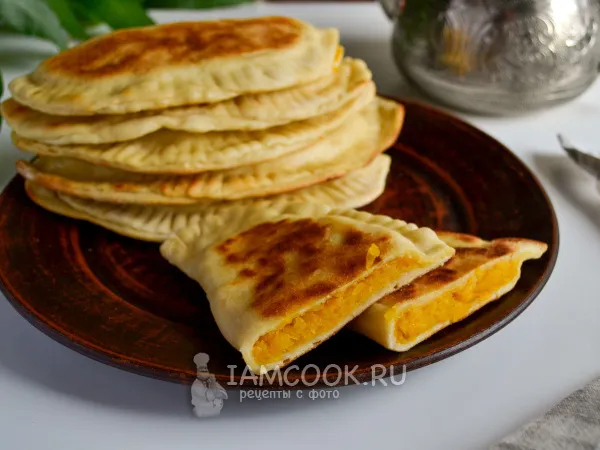 Фото блюда: Чуду с тыквой на кефире на сковороде