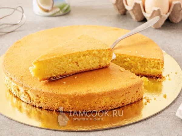 Фото блюда: Бисквит на кокосовом молоке