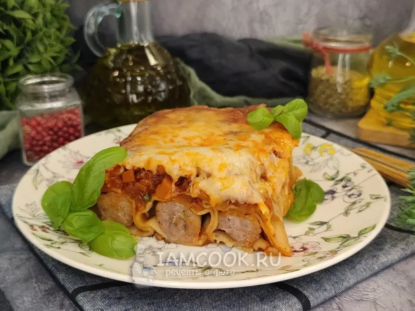 Фото блюда: Каннеллони «Болоньезе»