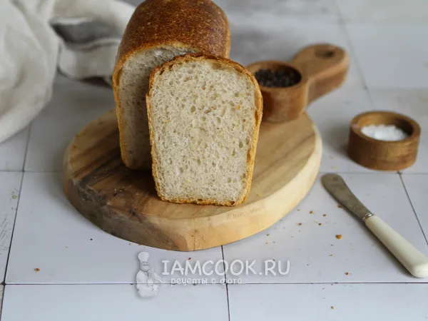 Фото готового блюда: Пшеничный формовой хлеб на дрожжах