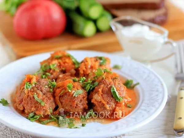 Фото готового блюда: Ленивые голубцы с пшеничной крупой