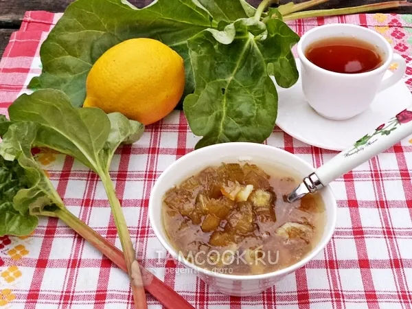 Фото готового блюда: Варенье из ревеня с лимоном