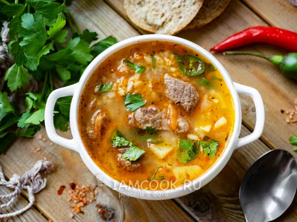 Фото блюда: Острый суп из говядины