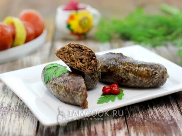 Фото блюда: Колбаса ливерная в домашних условиях