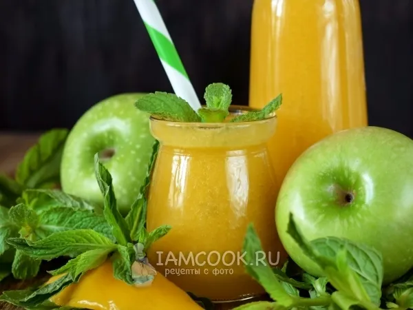 Фото блюда: Смузи из яблока и консервированного манго