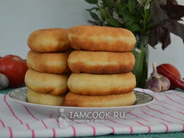 Фото готового блюда: Жареные пирожки с яйцом и рисом