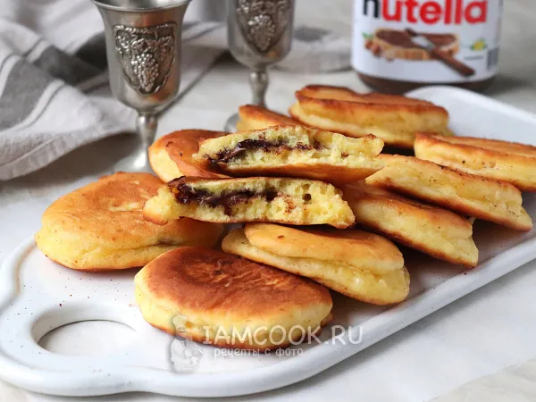 Фото блюда: Оладьи с нутеллой