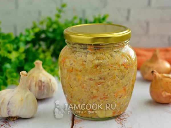 Фото блюда: Икра из груздей с морковью