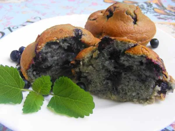 Фото блюда: Черничные кексы в хлебопечке