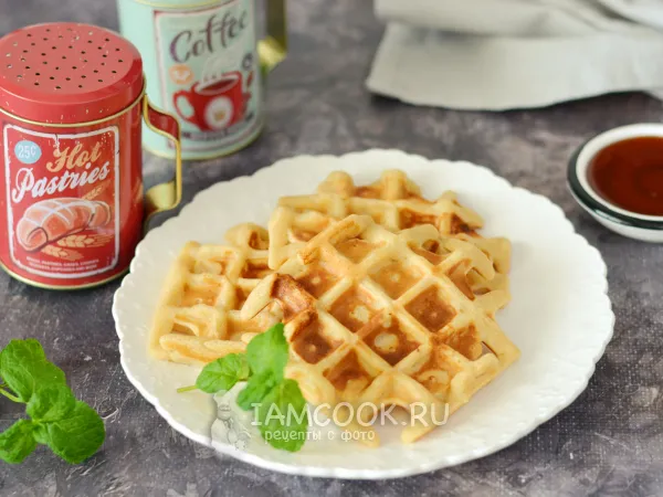 Фото готового блюда: Венские вафли из цельнозерновой муки