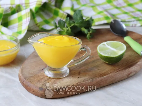 Фото готового блюда: Лаймовый курд