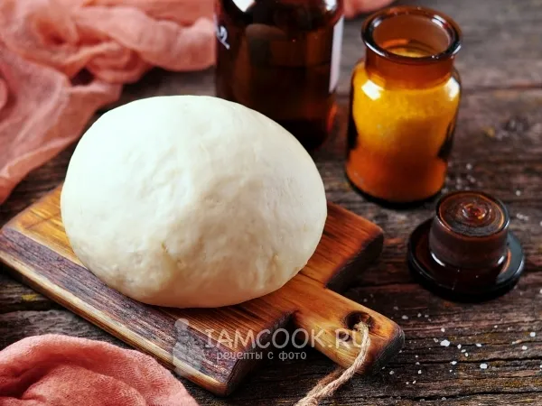 Фото блюда: Быстрое дрожжевое тесто для пиццы на воде