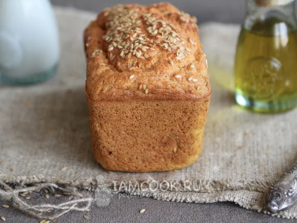 Фото готового блюда: Хлеб из чечевицы без муки и дрожжей