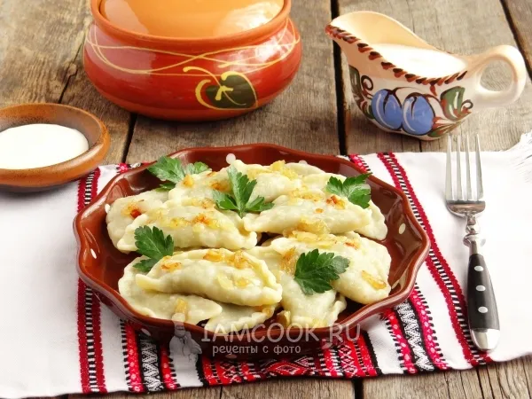 Фото блюда: Вареники с лесными грибами