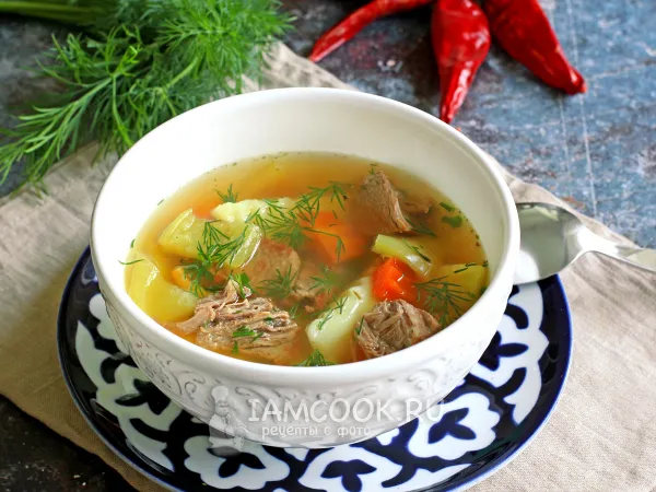 Фото готового блюда: Лывжа из говядины по-осетински