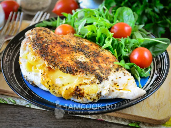 Фото блюда: Куриные кармашки с сыром