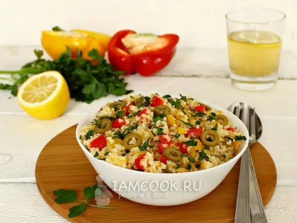 Фото блюда: Салат с кускусом и овощами