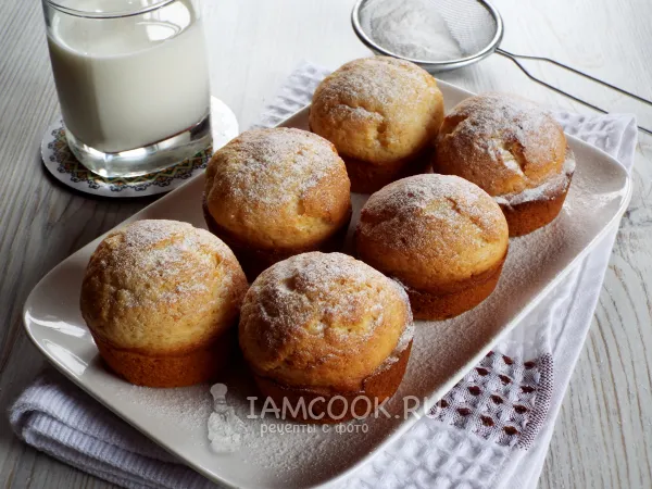 Фото блюда: Маффины с творожным сыром