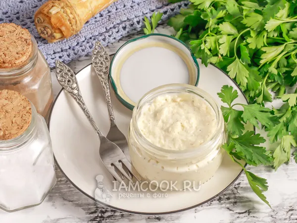 Фото блюда: Хрен с майонезом на зиму