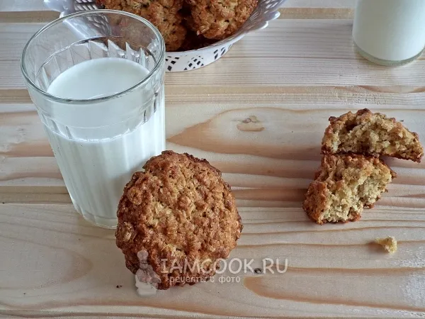 Фото блюда: Печенье овсяное с медом