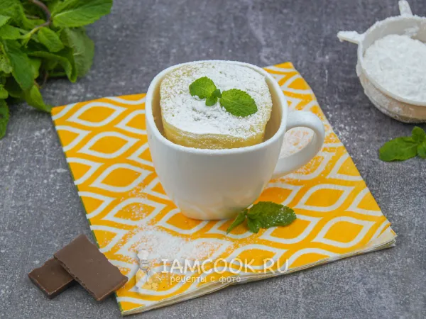 Фото блюда: Кекс на сметане в микроволновке