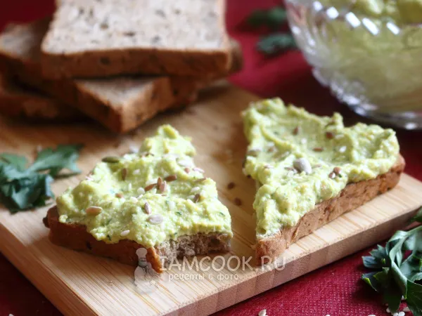 Фото блюда: Намазка из кабачков, моркови и творога для бутербродов