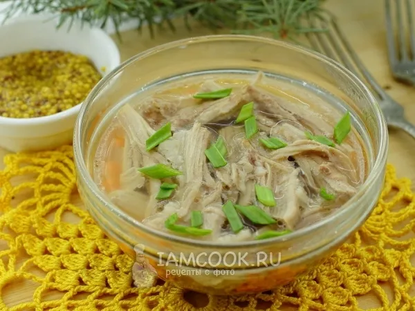 Фото готового блюда: Холодец из свиных ножек и курицы