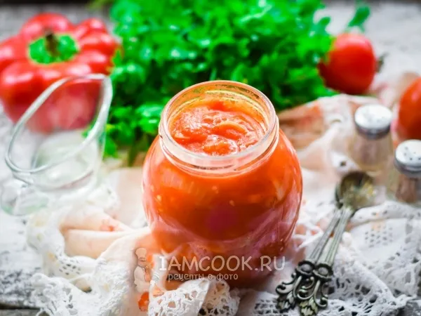 Фото блюда: Лечо с луком, морковью и помидорами