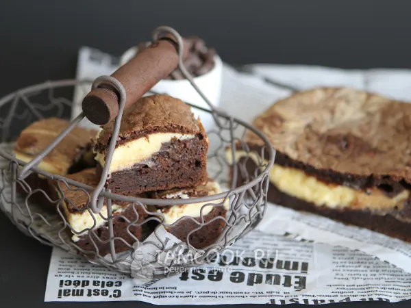 Фото блюда: Брауни с крем-чизом