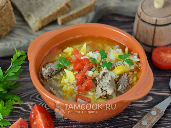 Фото готового блюда: Суп из говядины с рисом