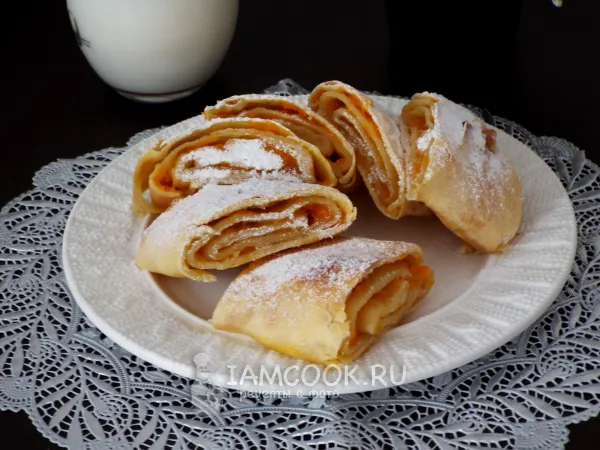 Фото готового блюда: Штрудель с тыквой