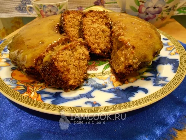 Фото готового блюда: Медовый кекс с маком и лимонной помадкой