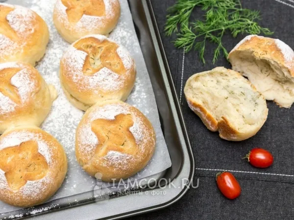 Фото блюда: Булочки с укропом