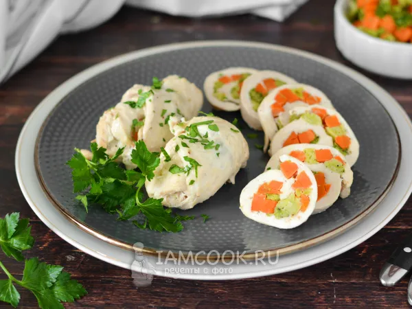 Фото блюда: Диетические куриные рулетики