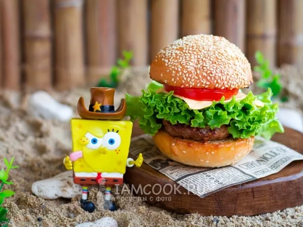 Фото готового блюда: Крабсбургер