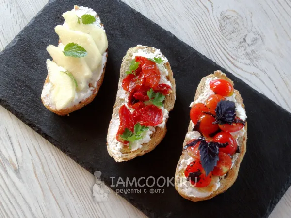 Фото блюда: Тосты с рикоттой