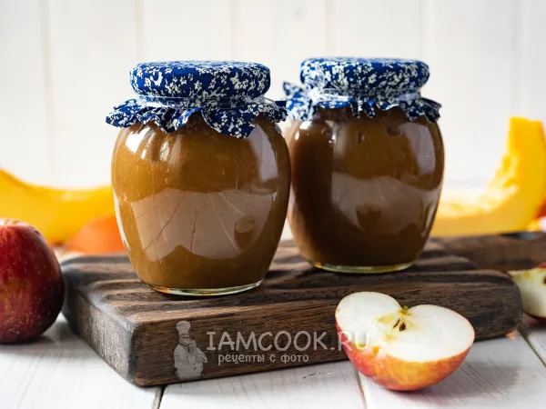 Фото блюда: Повидло из яблок и тыквы на зиму