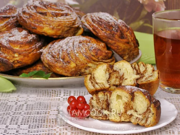 Фото блюда: Булочки Бриошь с шоколадом