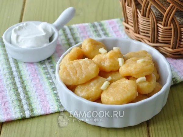 Фото готового блюда: Картофельные ньокки с тыквой