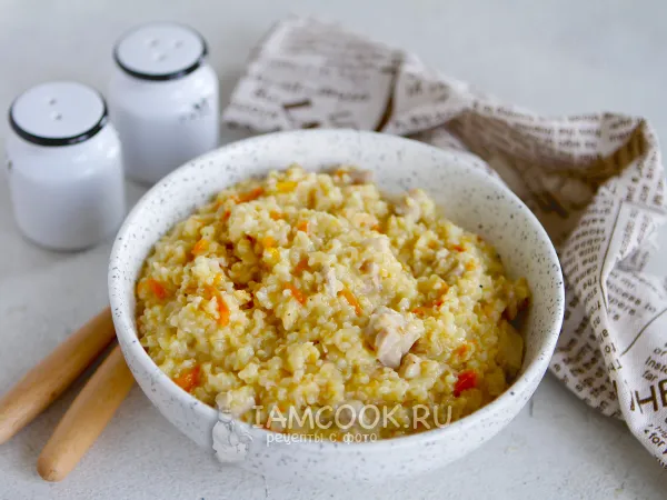 Фото блюда: Пшеничная каша с курицей