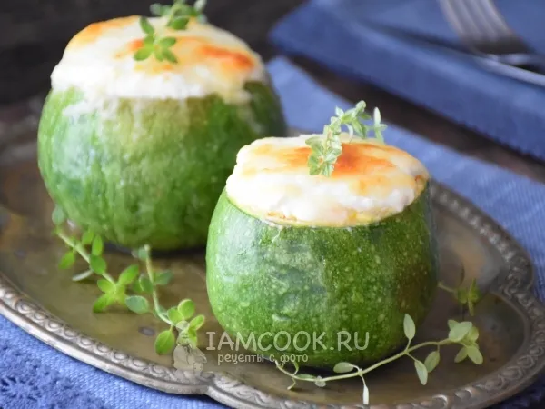 Фото блюда: Цукини с рисом и сыром