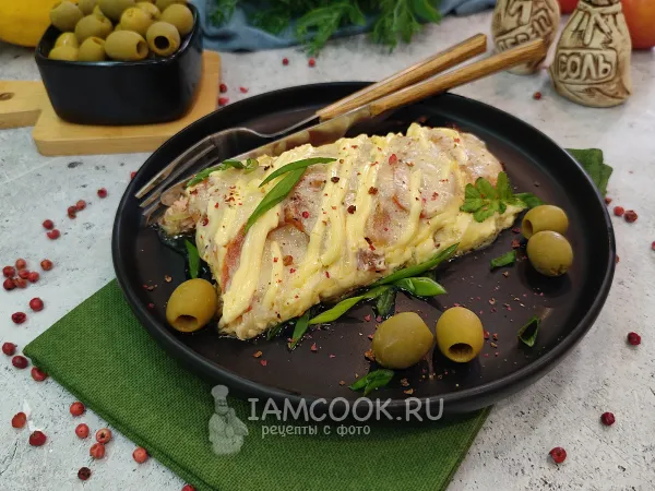 Фото блюда: Горбуша по-французски в духовке