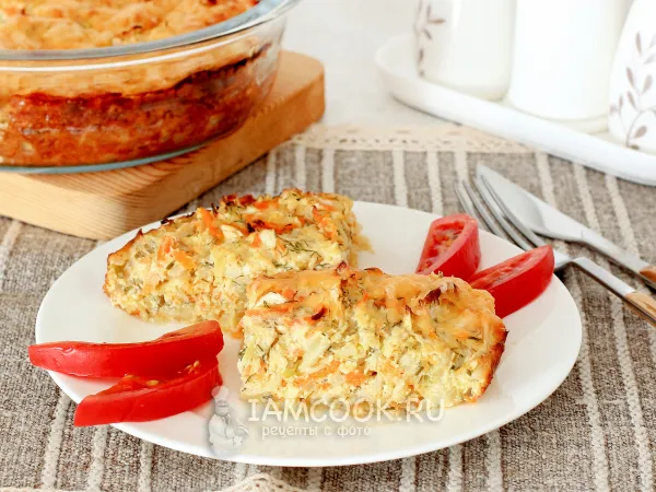 Фото блюда: Запеканка из пекинской капусты в духовке